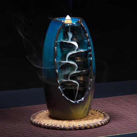 Ceramic Waterfall Backflow Incense BurnerCeramic Waterfall Backflow Incense Burner